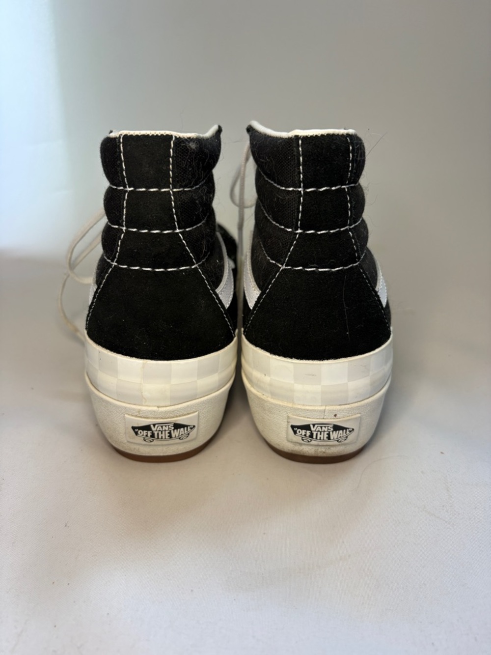 Vans Sk8-Hi Stacked Black and White Low-Top Skate Shoes Size 8 - Picture 5 of 8